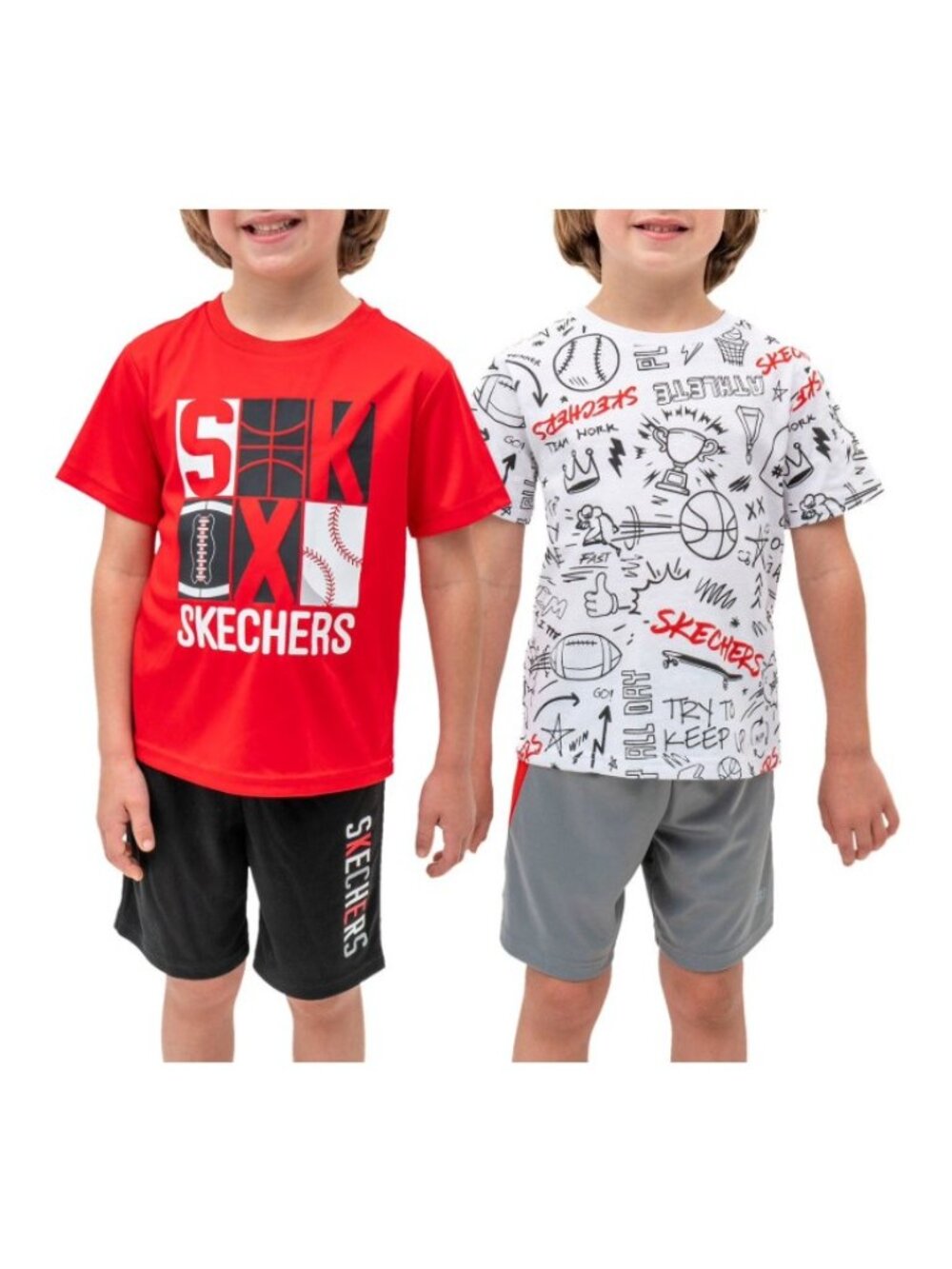 Skechers Toddler Boys 4 Piece Tees & Shorts-Size 4T-NWT